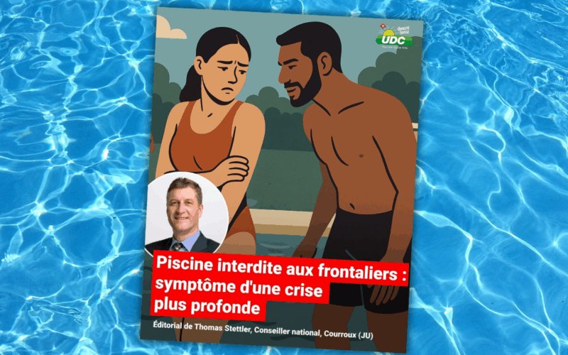 Le visuel de la piscine de Porrentruy relance des tensions internes à l’UDC