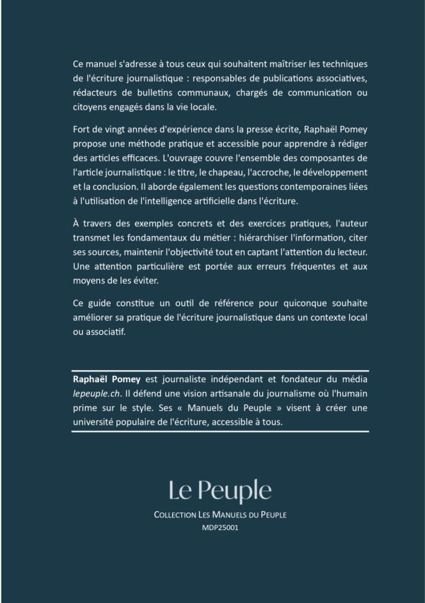Le manuel de l'écriture journalistique – Image 5