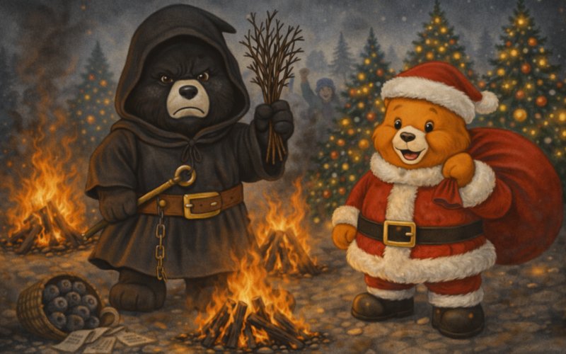 En décembre, l’observatoire du progrès jour au père fouettard